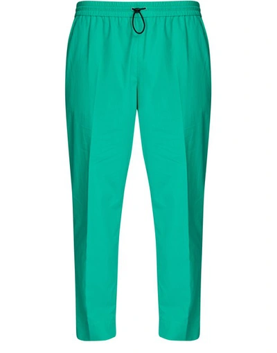 Shop Kenzo Cropped Pants In Mint