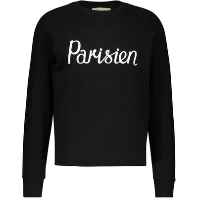 Shop Maison Kitsuné Parisien Sweatshirt In Black