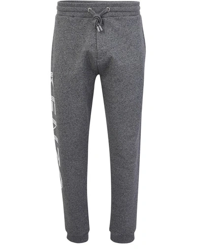 Shop Kenzo Sport Cotton Trousers In Anthracite