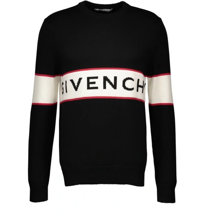 Shop Givenchy Logo Jumper In Black