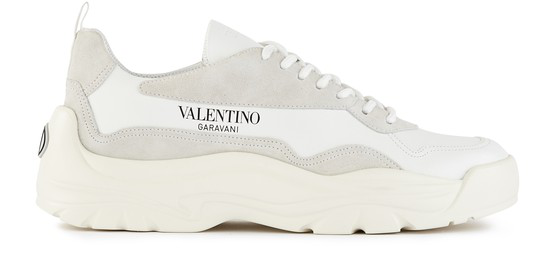 valentino bansi leather trainers