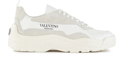 Shop Valentino Garavani Gumboy Trainers In Bianco