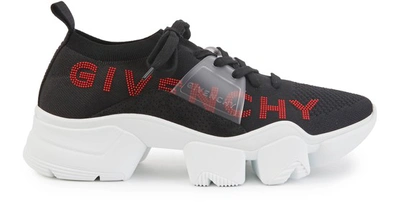 Shop Givenchy Jaw Mesh Low Top Trainers In Noir Rouge