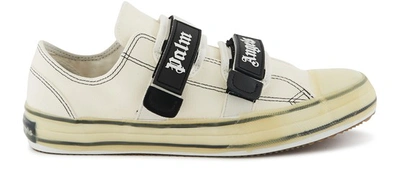 Shop Palm Angels Velcro Trainers In White No Color