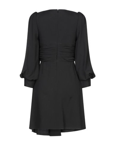 Shop Celine Woman Mini Dress Black Size 8 Silk