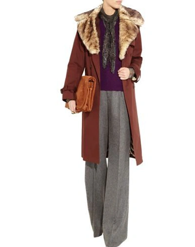 Shop Gucci Cashmere Blend In Mauve