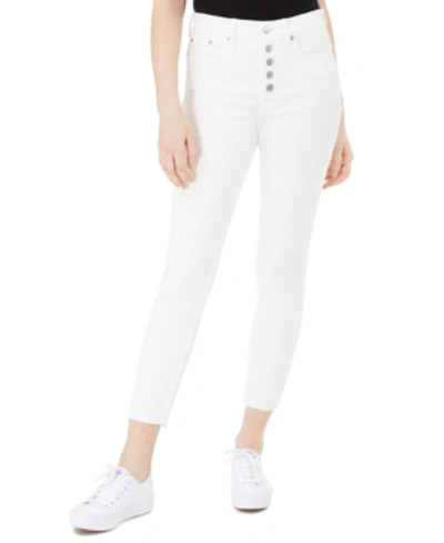 Shop Calvin Klein Jeans Est.1978 Button-fly Ankle Skinny Jeans In White