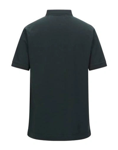 Shop Dolce & Gabbana Man Polo Shirt Dark Green Size 34 Cotton