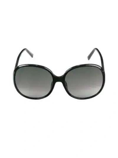 Shop Givenchy 63mm Round Gradient Sunglasses In Black