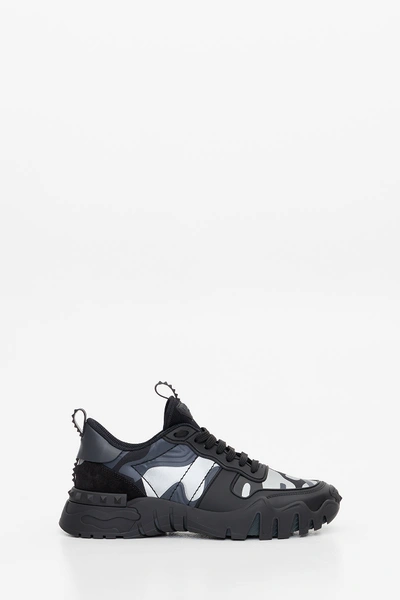 Shop Valentino Rockrunner Plus Camouflage Sneakers In Nero