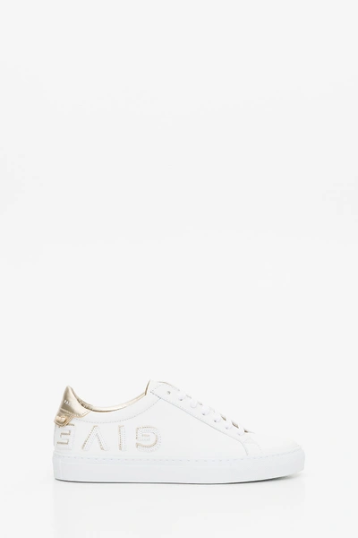 Shop Givenchy Urban Sneakes With Upsidedown Logo In Bianco