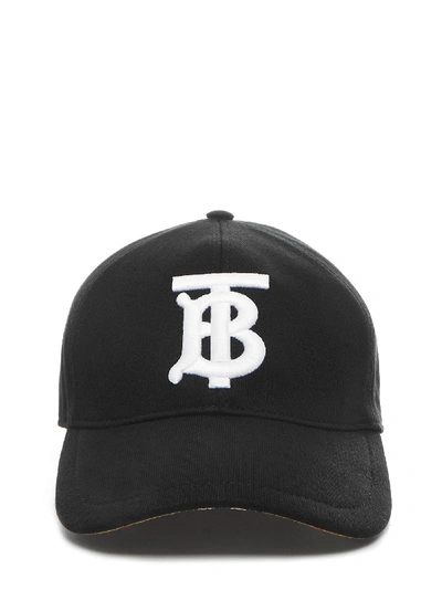 Shop Burberry Cap In Black