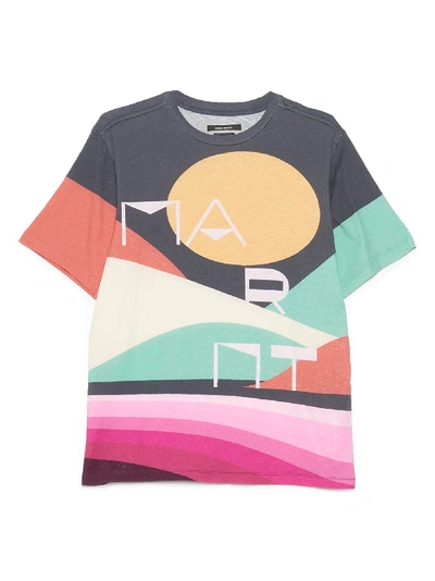 Shop Isabel Marant Zewel T-shirt In Multicolor