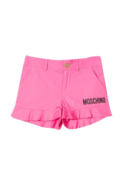 Shop Moschino Kids Printed Shorts In Rosa