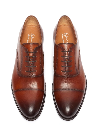 Shop Antonio Maurizi Leather Oxford Shoes In Brown