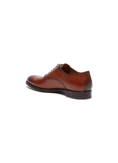 Shop Antonio Maurizi Leather Oxford Shoes In Brown
