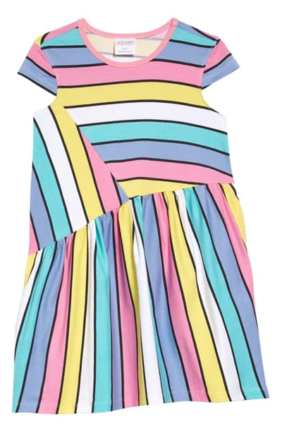 Shop Art & Eden Kai Stripe Organic Cotton Dress In Pastel Stripe