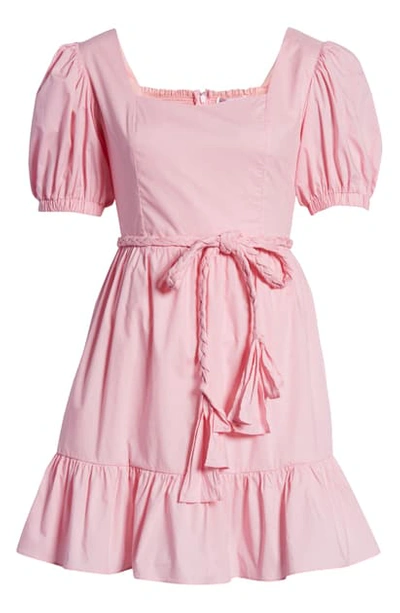 Shop English Factory Tie Waist Minidress In Pink