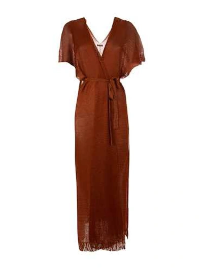 Shop Mimì À La Mer Cover-up Dress In Brown