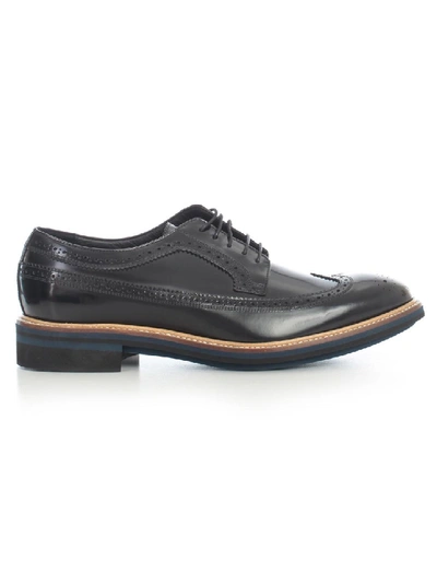 Shop Paul Smith Leather Derby Shoes In Grey
