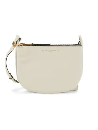 Shop Marc Jacobs Supple Group Leather Crossbody Bag In Marshmallow