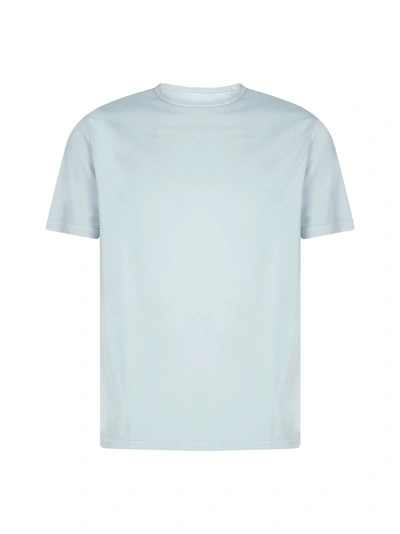 Shop Officine Generale Short Sleeve T-shirt In Blue Grey