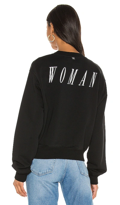 Shop Off-white Spray Arrow Crop Crewneck In Black & White