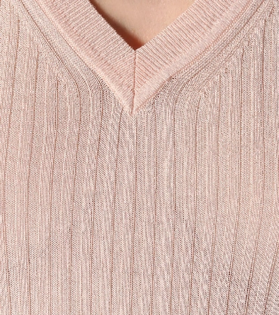 Shop Altuzarra Parrish Silk And Cotton Sweater Vest In Pink