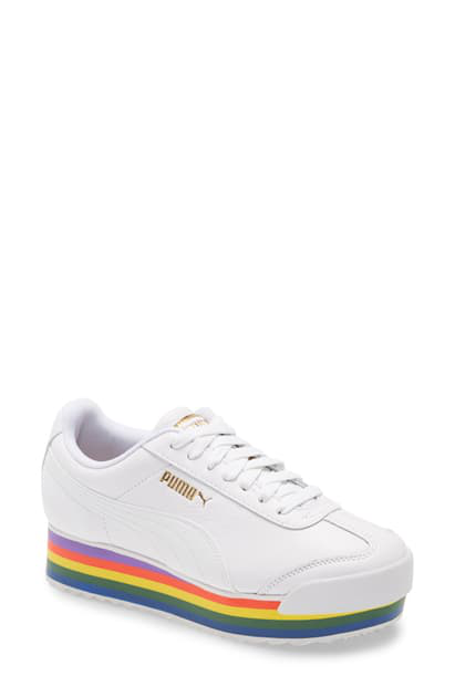 puma roma platform sneakers