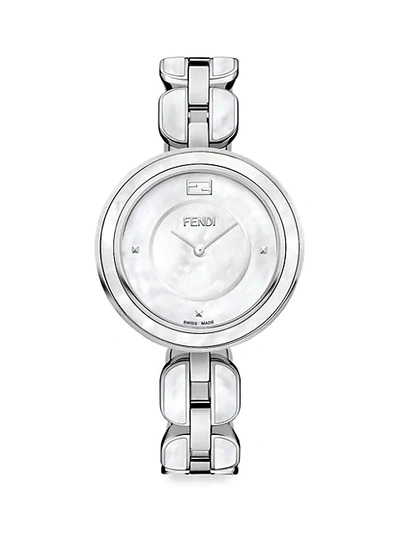 Shop Fendi My Way Stainless Steel & Mother-of-pearl Bracelet Watch