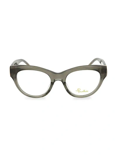 Shop Pomellato 56mm Cat Eye Optical Glasses In Grey