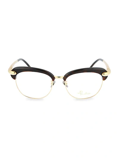 Shop Pomellato 56mm Round Optical Glasses In Dark Havana