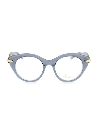 Shop Pomellato 50mm Round Optical Glasses In Grey