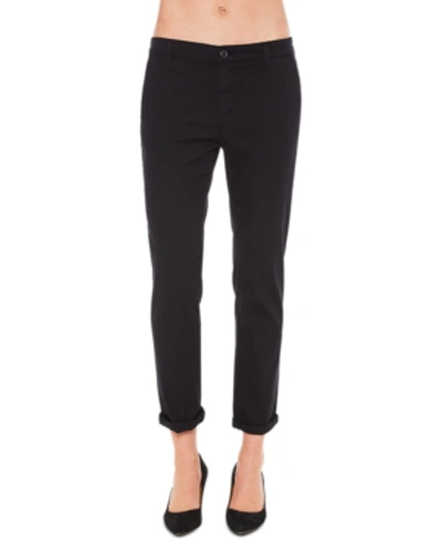 Shop Ag Adriano Goldschmied Caden Colored Capri Jeans In Super Black