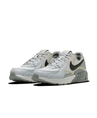 Shop Nike Men's Air Max Excee Running Sneakers In Prpltm/bla