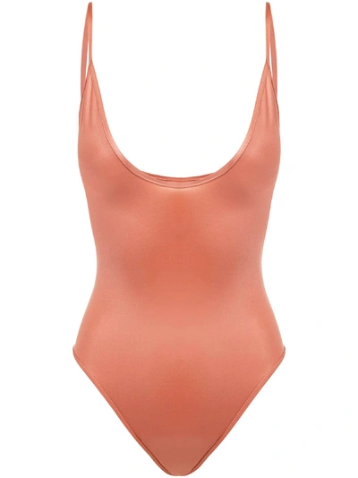 Shop Suahru Florida Swimsuit In Salmon