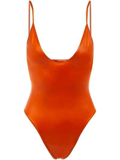 Shop Suahru Florida Swimsuit In Orange