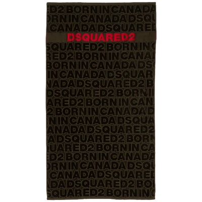 Shop Dsquared2 Vanille Beach Towels In Verde