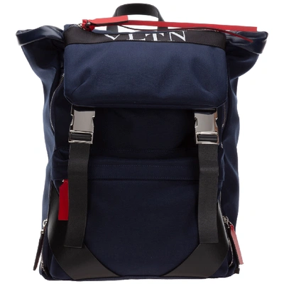 Shop Valentino Bright Red Backpack In Blu