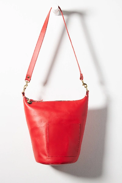 Shop Clare V . Petite Jeanne Crossbody Bag In Red