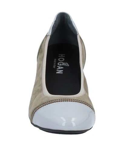 Hogan Ballet Flats In Grey