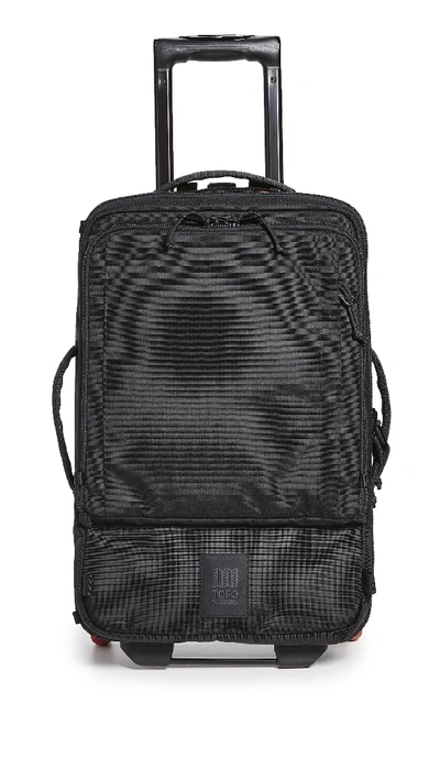 Shop Topo Designs Travel Roller Bag In Ballistic Black
