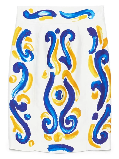 Shop Moschino Skirt In Multicolor