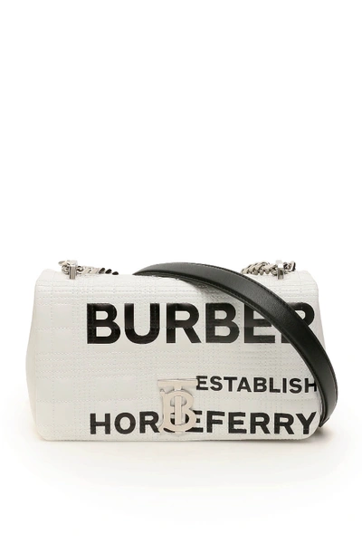 Shop Burberry Monogram Lola Bag In White (white)