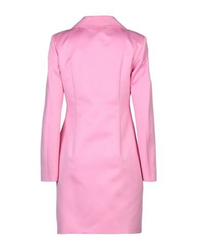 Shop Moschino Coat In Pink
