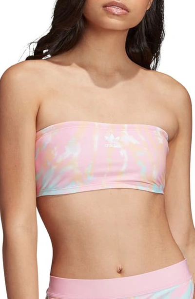 Adidas Originals Tie Dye Bikini Top In Multicolor/pink/blue/orange |  ModeSens