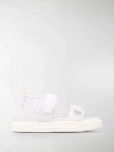 Shop Giuseppe Zanotti Platform Sandals In White