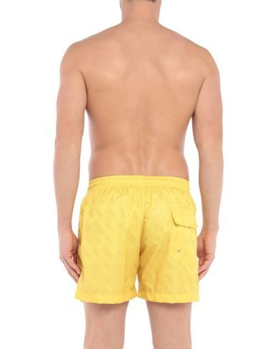 Shop Gcds Man Swim Trunks Yellow Size M Polyester