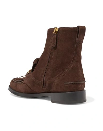 Tod's Ankle Boots In Dark Brown