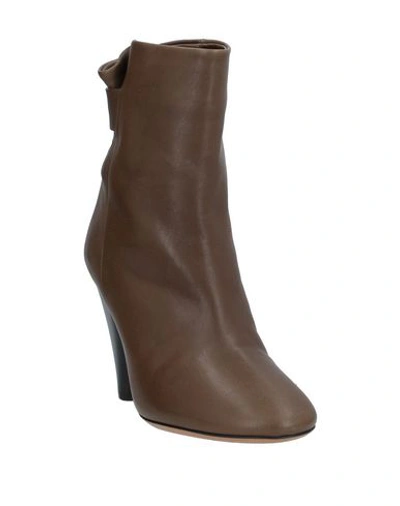 Isabel Marant Ankle Boots In Military Green
